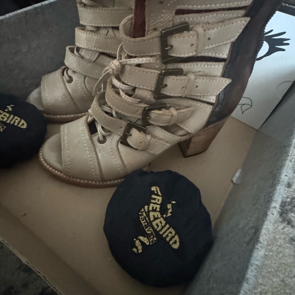 Freebird by Steven Tan and Brown Heeled Boots